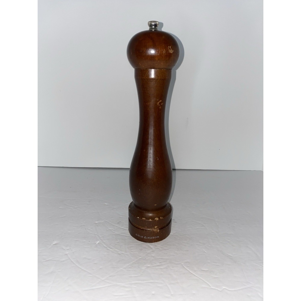 Cole & Mason England Pepper Grinder Mill Dark‎ Brown Wood 12"
